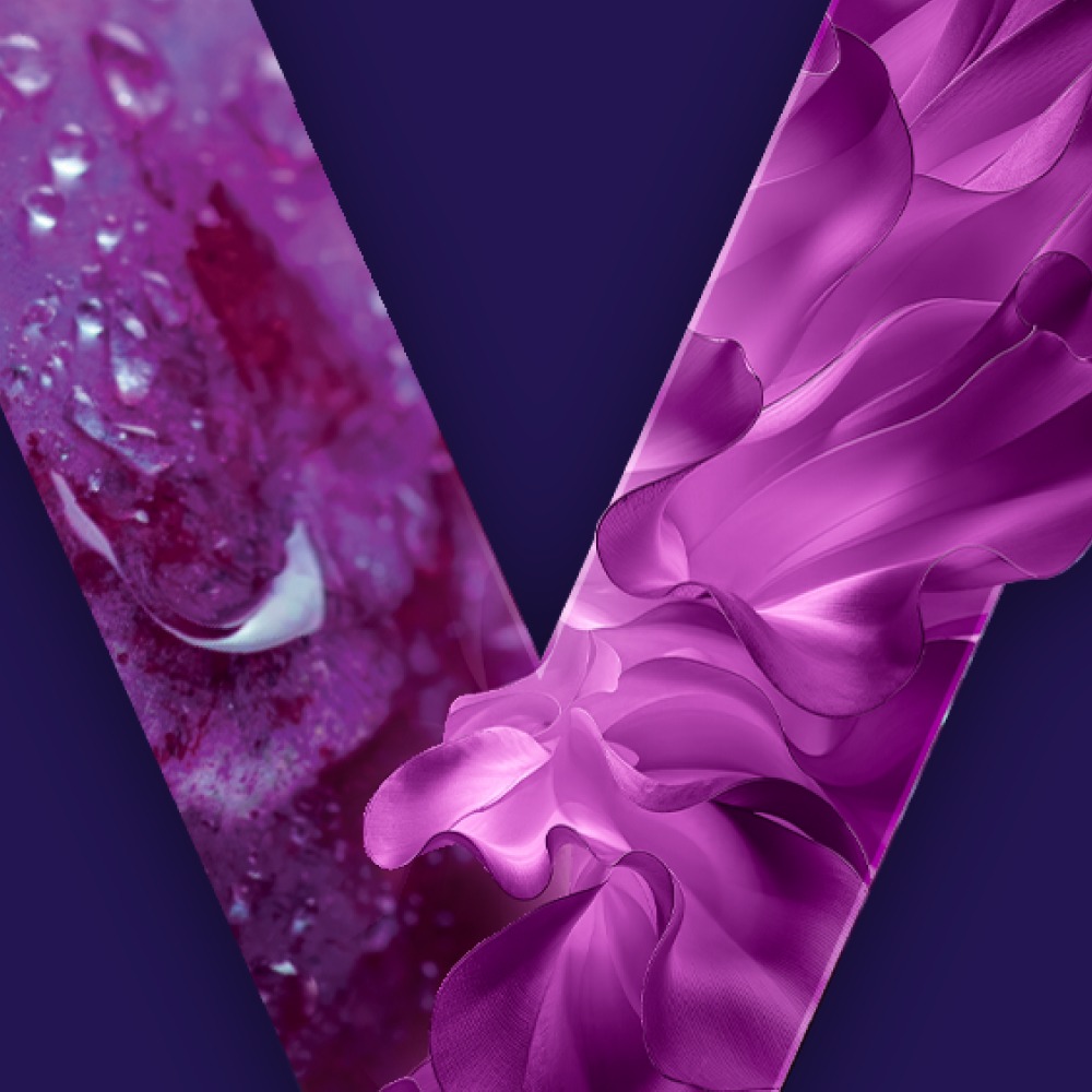 Banner with VEEV Grape Flavor Variant Logo