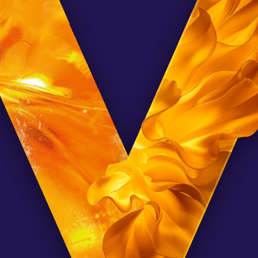 Banner with VEEV Mango Flavor Variant Logo