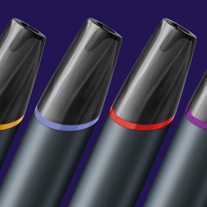 4 VEEV NOW ULTRA devices in different colours