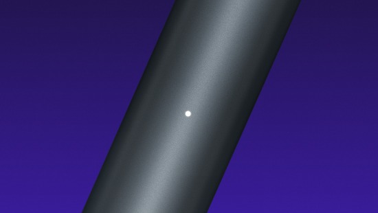 Close up of LED light of VEEV NOW ULTRA device