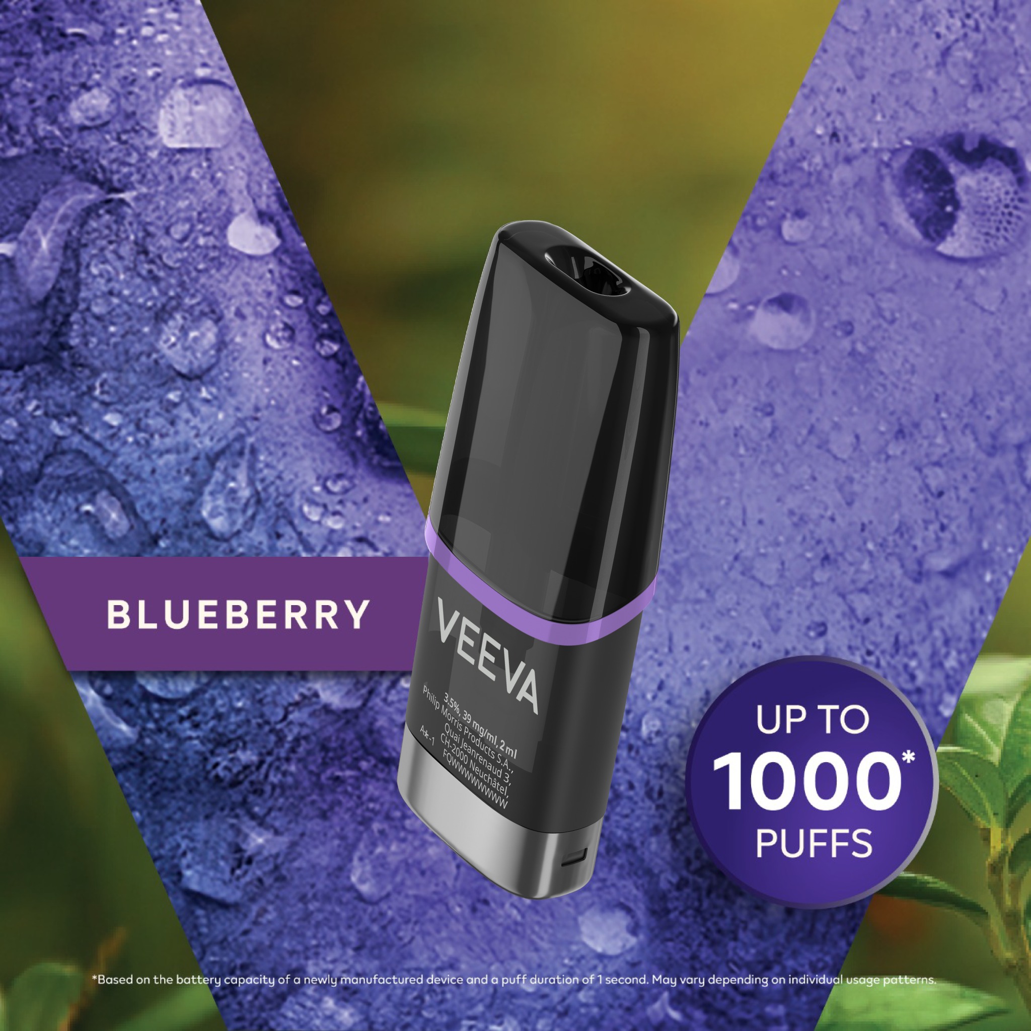 VEEVA Blueberry 3.5% 2 ML (Blueberry)