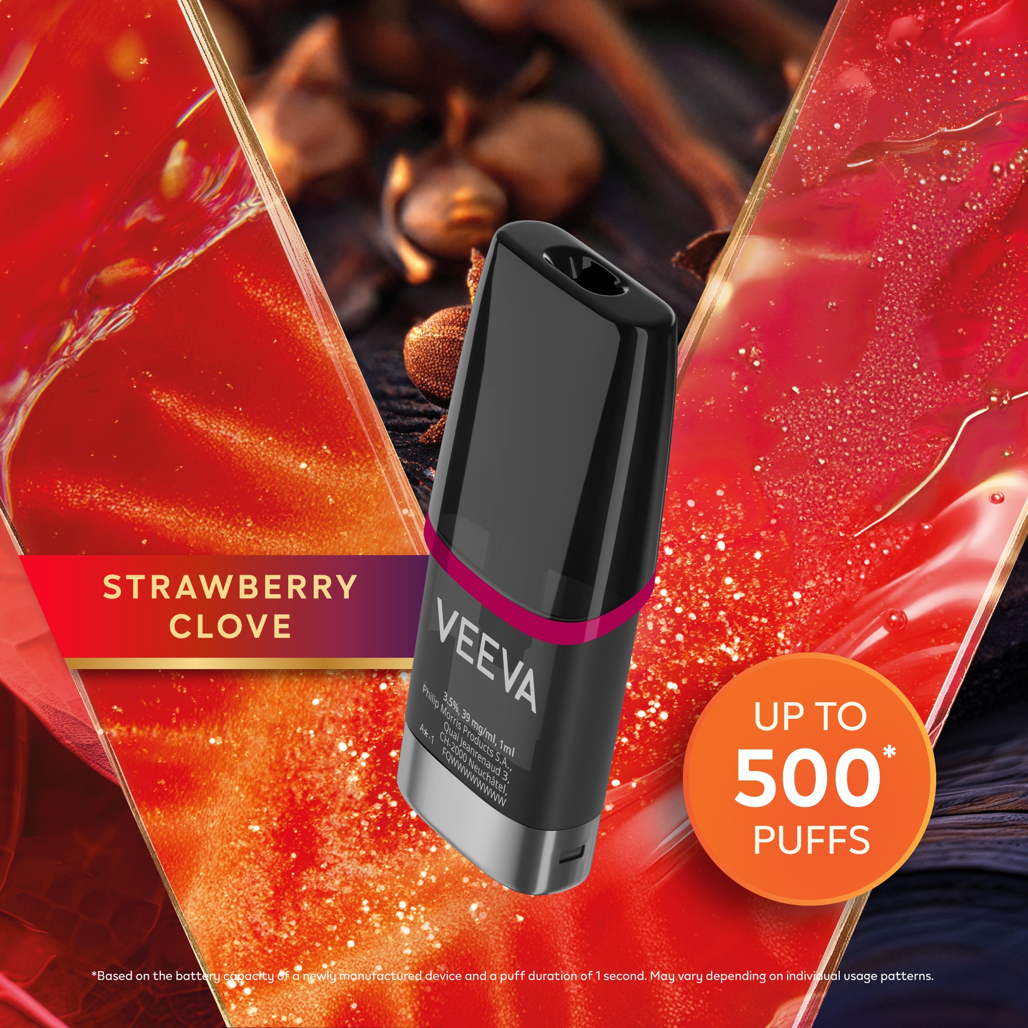 VEEVA Strawberry Clove 3.5% 2 ML (Strawberry Clove)